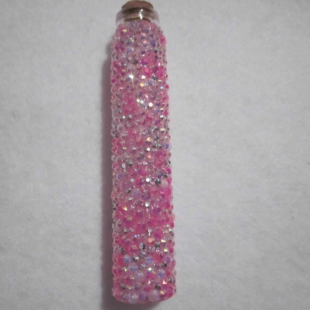 Pink Bling Empty Potion Bottle.